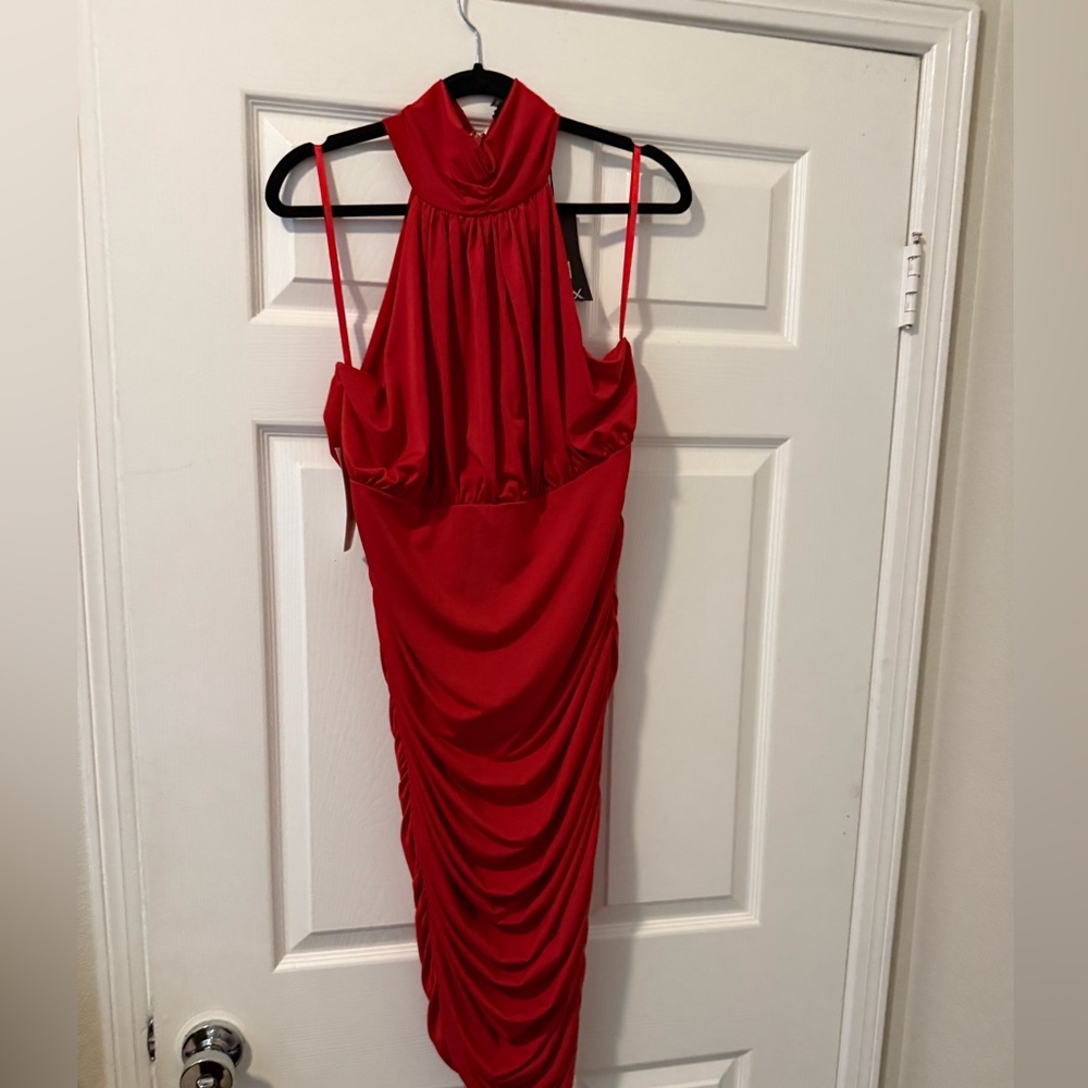 AX Paris Vibrant Red Gown